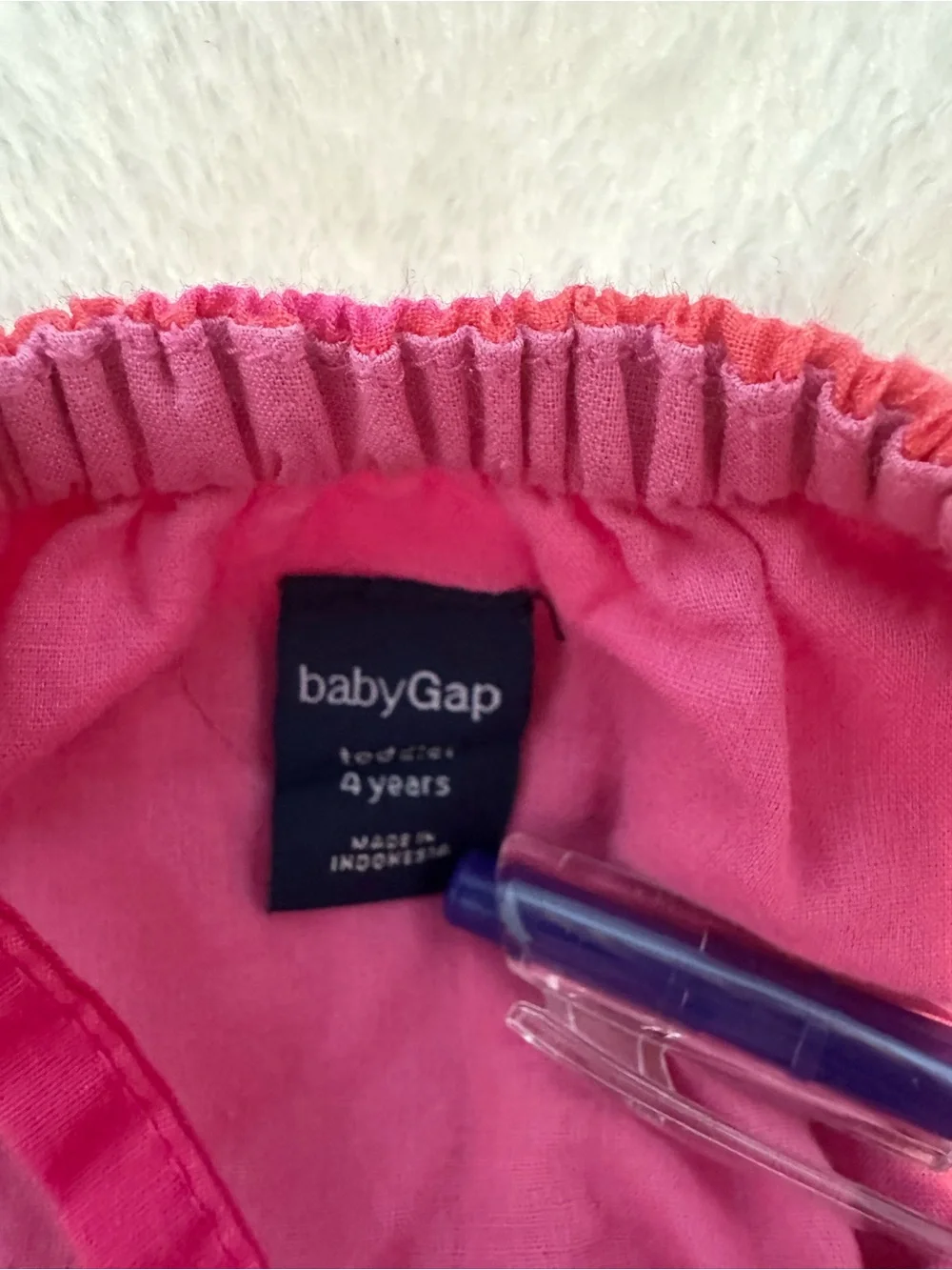 GAP Bright Pink Striped Halter Dress with Lime and Orange Accents